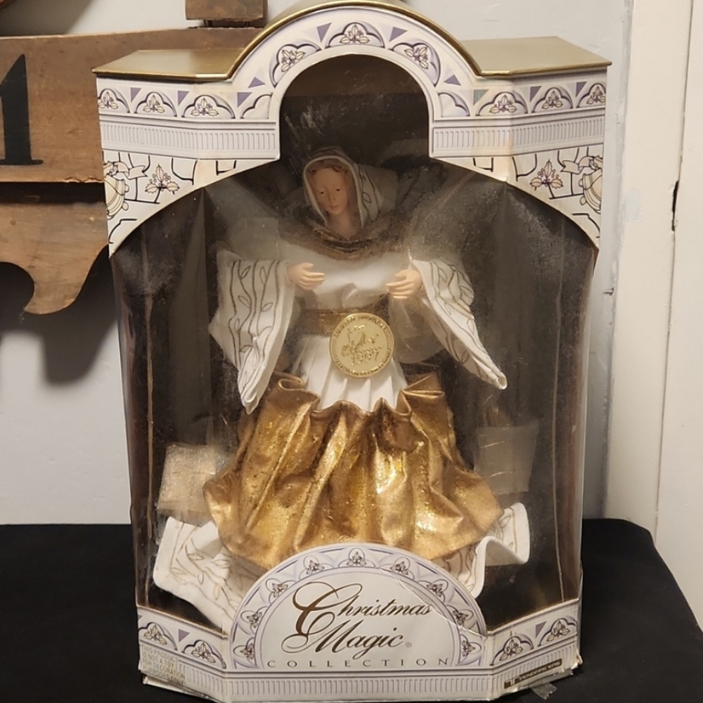 Vintage 1997 Trendmasters Christmas Magic Collection Angel Tree Topper #50767